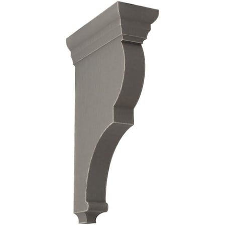 Ekena Millwork 3 1/2"W x 7 1/2"D x 14"H Extra Large Rojas Wood Vintage Decor Corbel, Reclaimed Grey CORWD03X07X14RJGY
